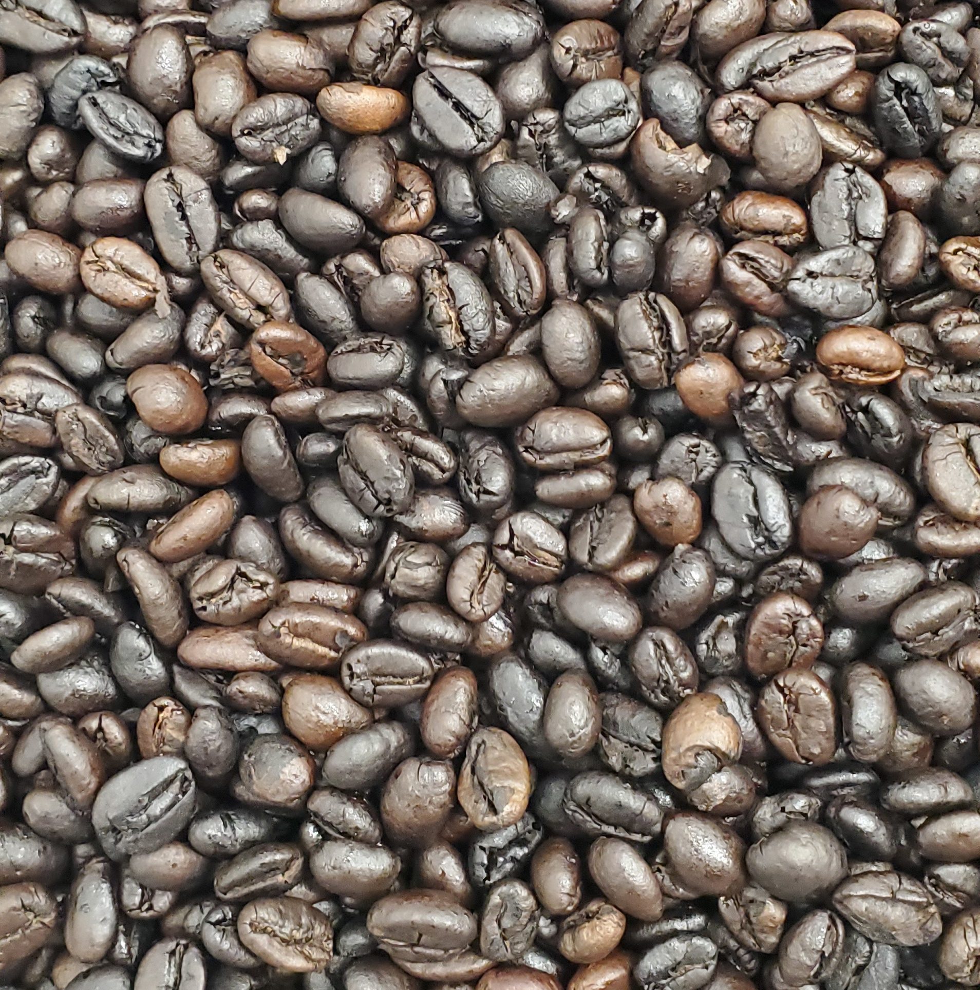 Grains de café torréfiés